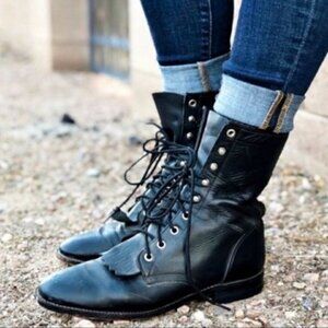 Justin Boots | Ropers Lace-R Kiltie Boots L506 Size 7.5B